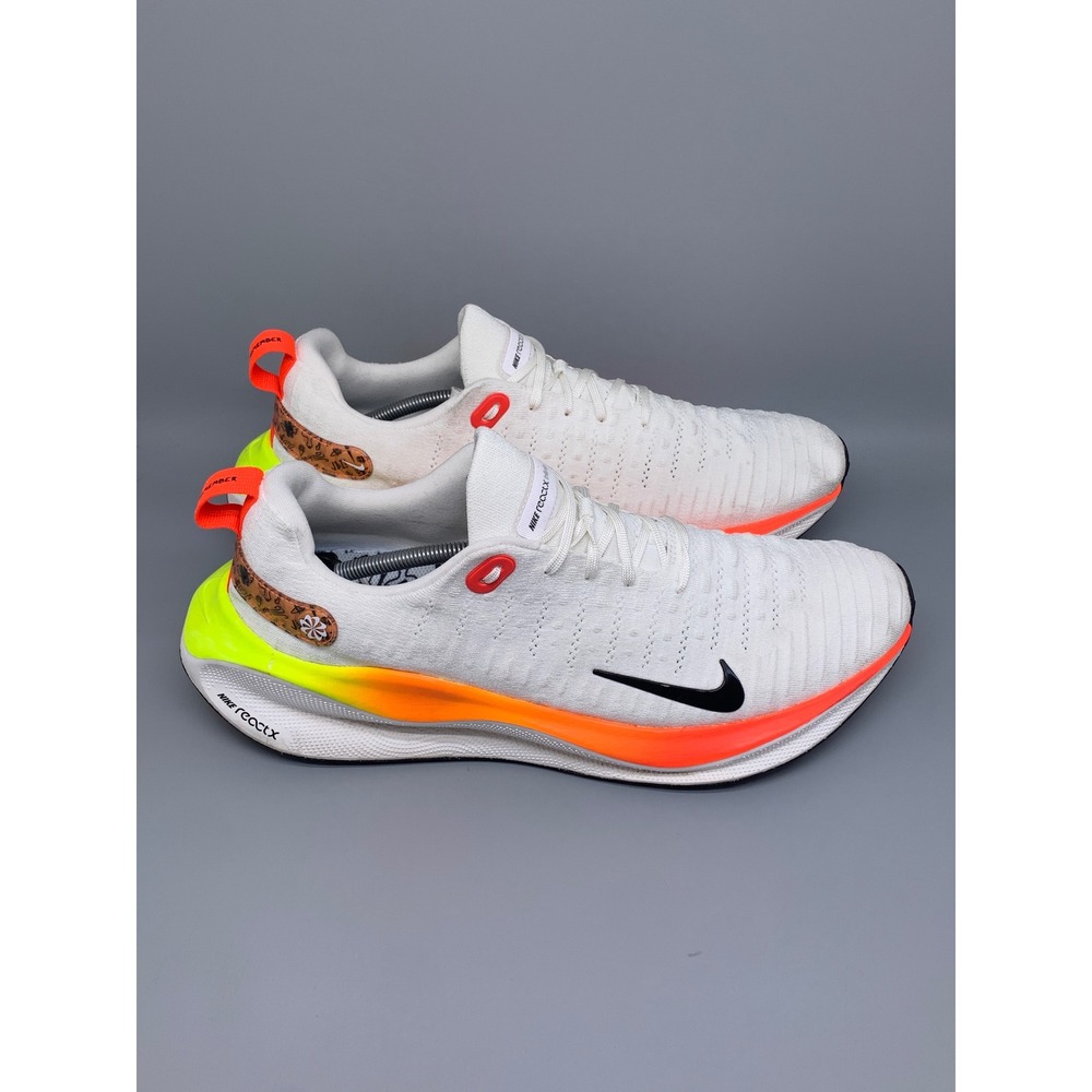 Nike ReactX Infinity Run 4 White Orange Running‎ Shoes HF4916-100 Men's Sz 15